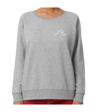 Boylo's Womens Wave Jumper - Heather Grey