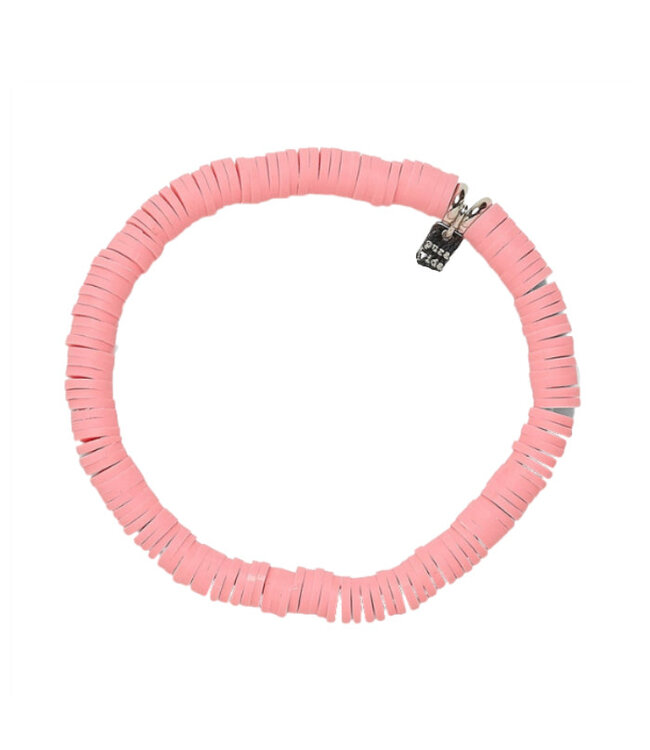 Pura Vida Pastel Disc Stretch Bracelet Pink