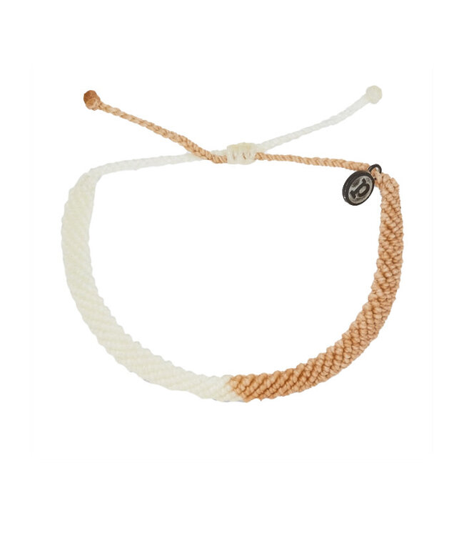 Pura Vida 2-Tone Half Flat Woven Bracelet Neutral