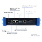 Testeur de caméra CCTV/IP pour caméras IP, HD-TVI, HD-CVI et CVBS (capacité jusqu'à 8MP/4K)
