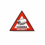 Adesivo di avviso Icona di sicurezza della fotocamera Set di 5 pezzi
