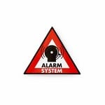 Autocollant d'avertissement Pictogramme système d'alarme Jeu de 5 pièces