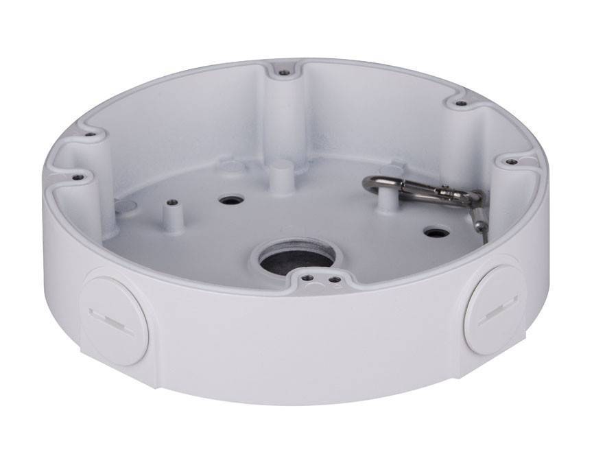 Dahua PFA138 mounting box for outdoor use with IP cameras HDBW5421EP-Z and HDBW8331E-Z. And the HDVCI camera HDBW3231E-Z.