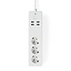 Nedis Wi-Fi Smart Stekkerdoos | 3x Schuko Type F | 4x USB | 16 A Nedis Wi-Fi Smart Stekkerdoos | 3x Schuko Type F | 4x USB | 16 A