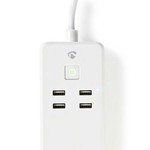 Nedis Wi-Fi Smart Socket | 3x Schuko Type F | 4x USB | 16 A