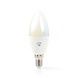 Nedis Wi-Fi smart LED-lamp | Warm- tot Koud-Wit | E14 Nedis Wi-Fi smart LED-lamp | Warm- tot Koud-Wit | E14