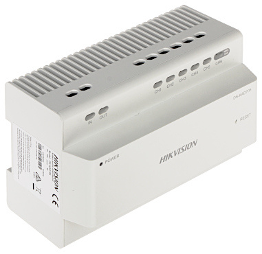 Le nouveau distributeur vidéo/audio à 2 fils Hikvision peut être utilisé pour alimenter les stations internes et externes en électricité et en données. Qu'il s'agisse d'1 poste intérieur à relier ou de plusieurs appareils, le DS-KAD706 se connecte facilem