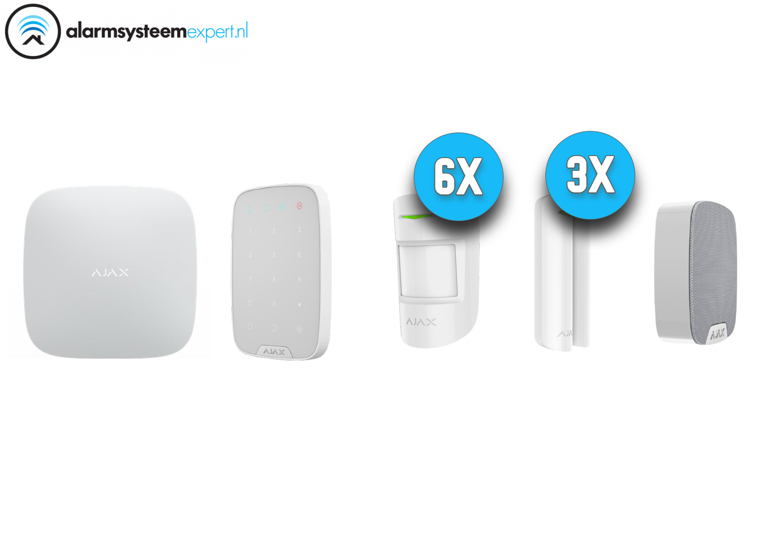 Alarmsystem Kit 5 Wireless (Weiß)