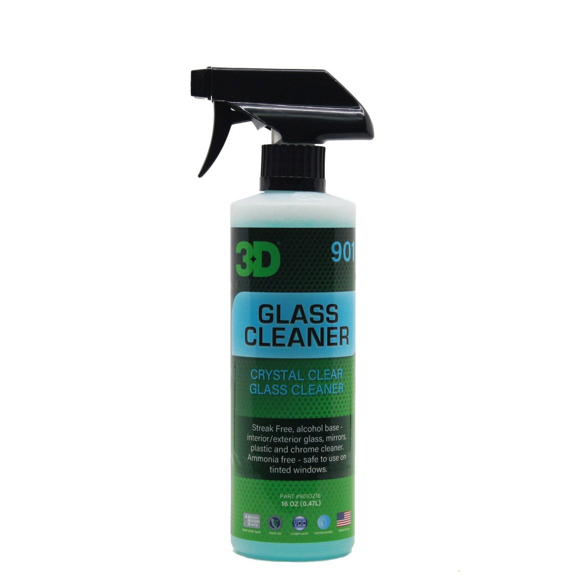 3D Car Care Glass Cleaner 16 oz. Carchemicals