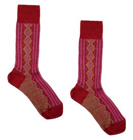 Hirsch Natur Folklore sokken wol roze