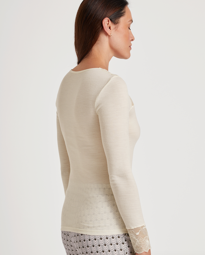 Calida Hemd lange mouw wol/zijde