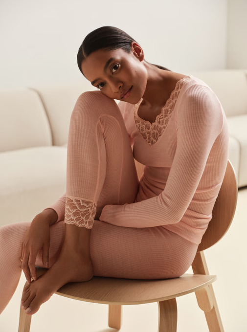 Calida Hemd lange mouw wol/zijde