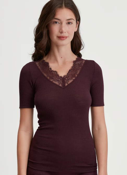 Calida Wol/zijden hemd korte mouw