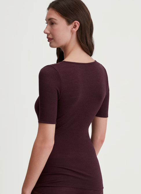 Calida Wol/zijden hemd korte mouw