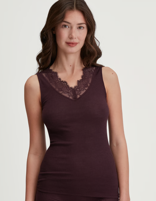 Calida Wol/zijden hemd zonder mouw