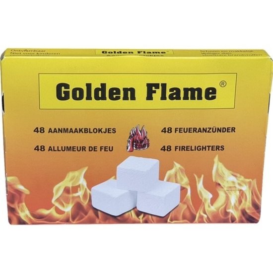 Golden Flame aanmaakblokjes wit (48 stuks)