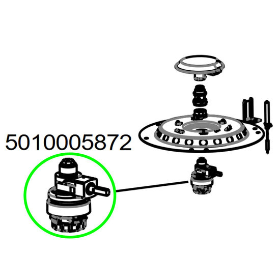 Campingaz Easyclick klep voor Party Grill 200/400 CV