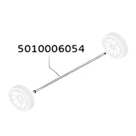 Campingaz Wiel-as voor Select 3 en 4 barbecue