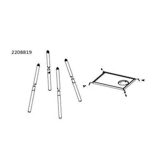 Campingaz Poten + Bodemplank voor Tour & Grill (CV Plus)