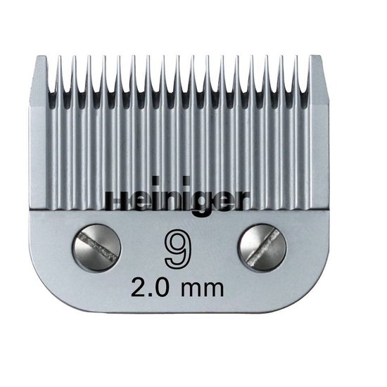Heiniger Messenset #9 2,0 mm voor hond, paard en koe