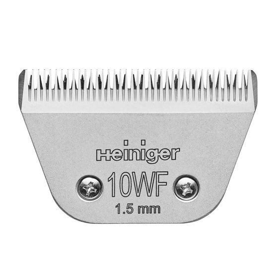 Heiniger Messenset #10WF 1,5 mm voor kat, hond, koe en paard
