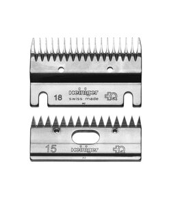 Scheermessenset voor koe 18/15