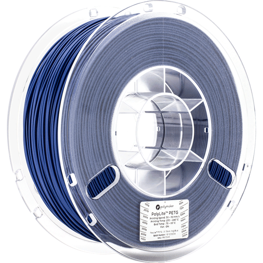 Polymaker Polymaker Polylite PETG Blauw Polymaker Polymaker Polylite PETG Blauw
