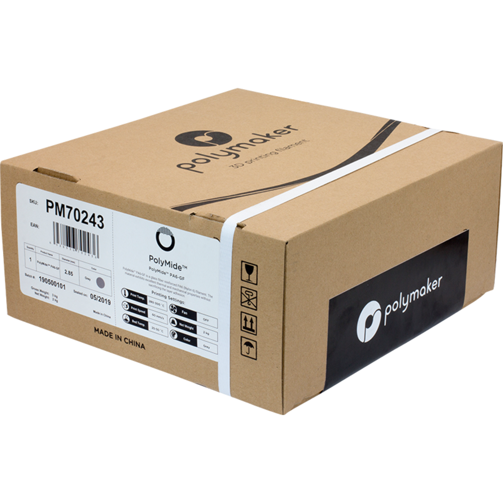 Polymaker Polymaker Polymide PA6-GF Grey 2kg Polymaker Polymaker Polymide PA6-GF Grey 2kg