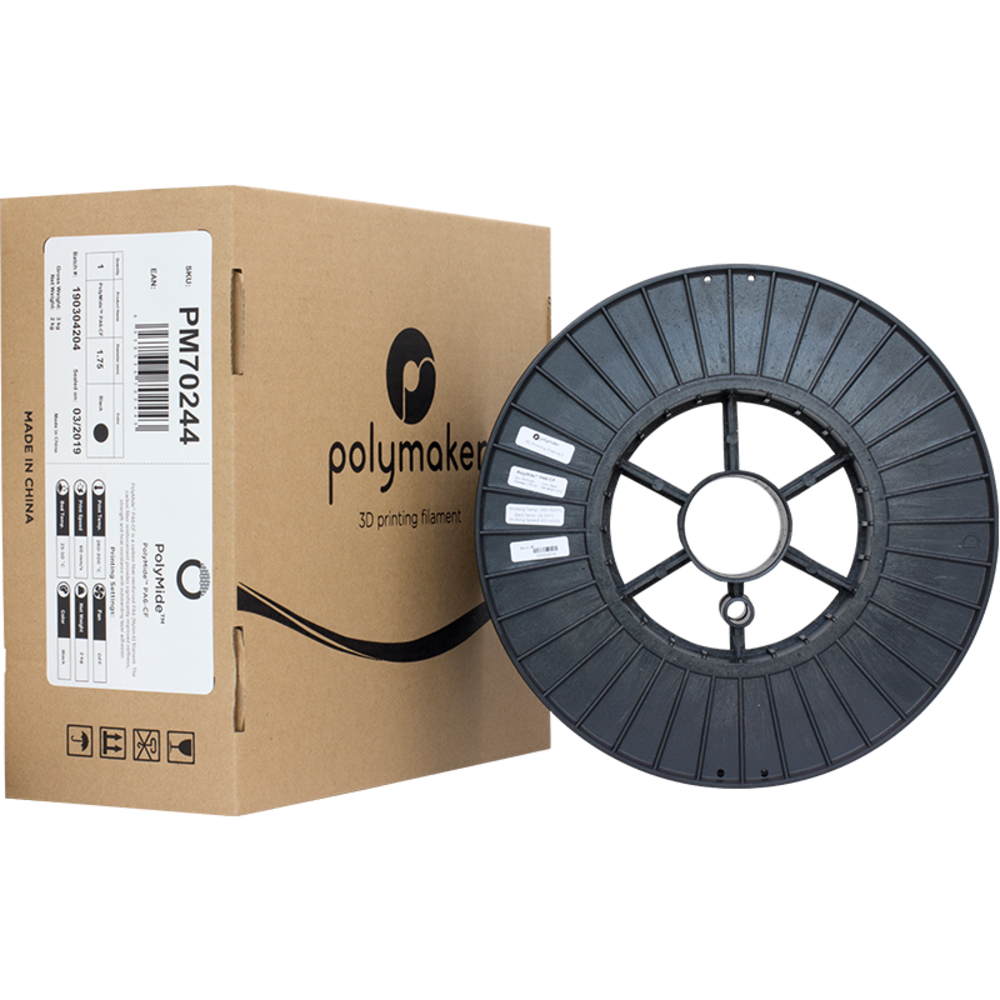 Polymaker Polymaker Polymide PA6-CF Black 2kg Polymaker Polymaker Polymide PA6-CF Black 2kg