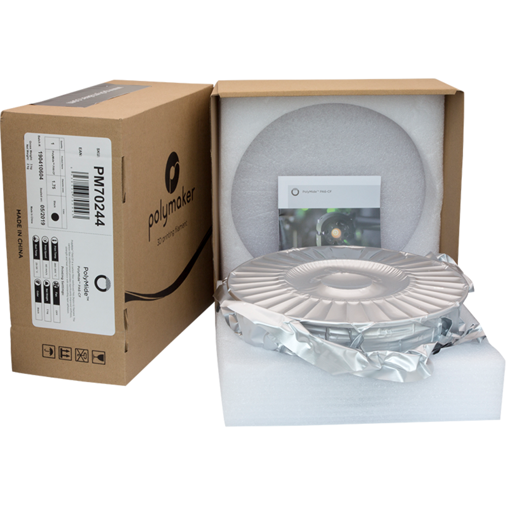 Polymaker Polymaker Polymide PA6-CF Black 2kg Polymaker Polymaker Polymide PA6-CF Black 2kg