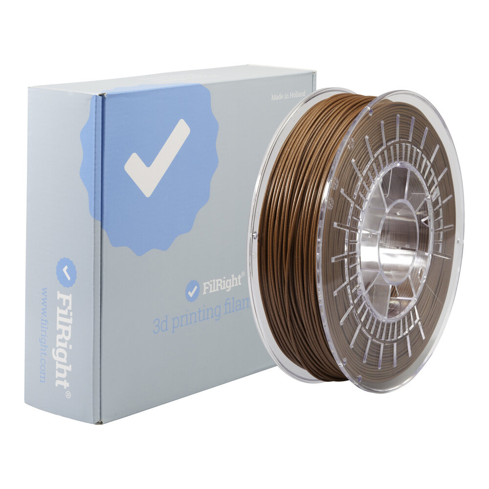 FilRight FilRight Pro PLA+ - 1.75mm - 750 g - Metallic Bruin