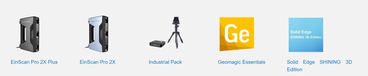 Shining 3D Einscan Pro HD Reverse Engineering Design bundel Shining 3D Einscan Pro HD Reverse Engineering Design bundel