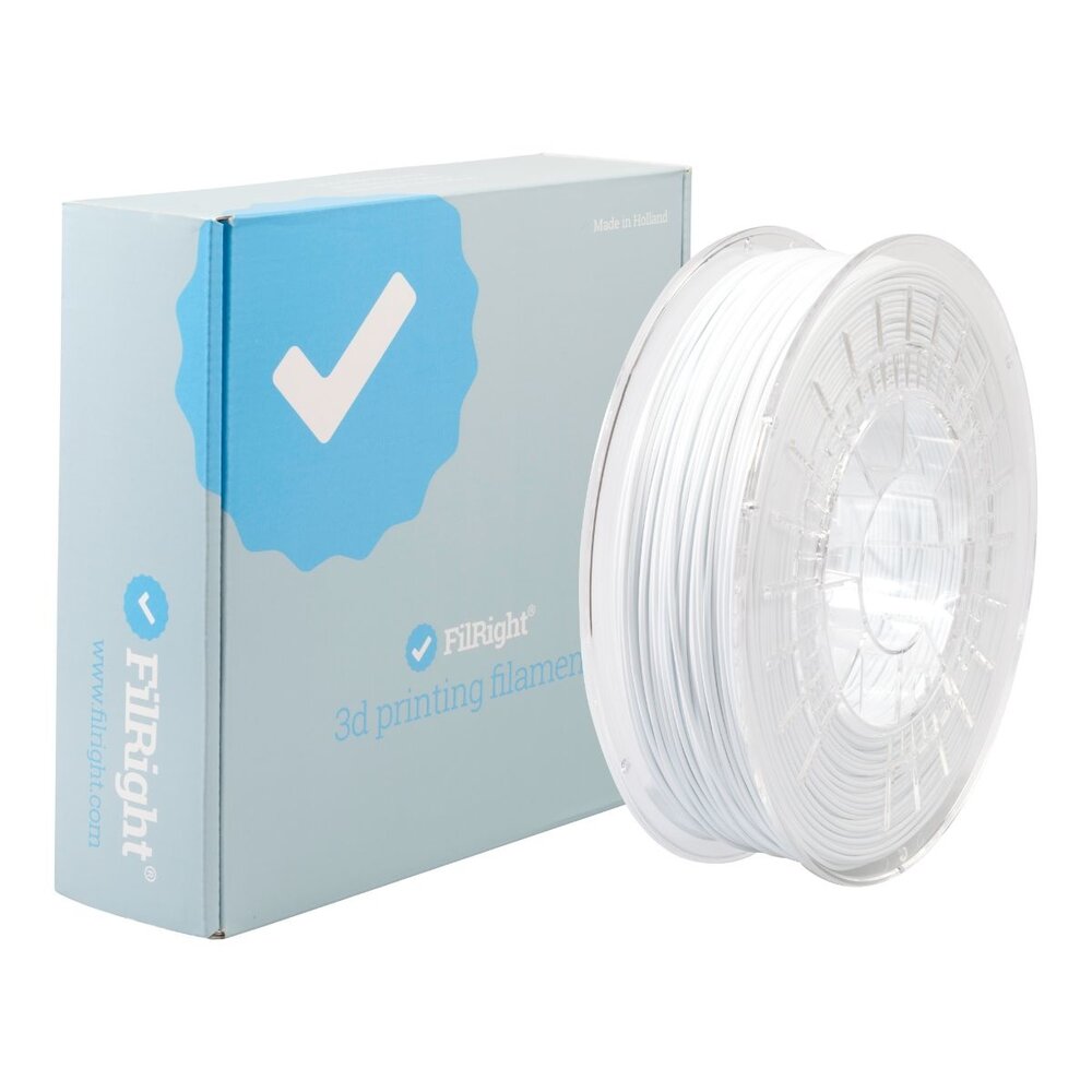 FilRight FilRight Pro PLA Tough - 1.75mm - 750 g - White FilRight FilRight Pro PLA Tough - 1.75mm - 750 g - White