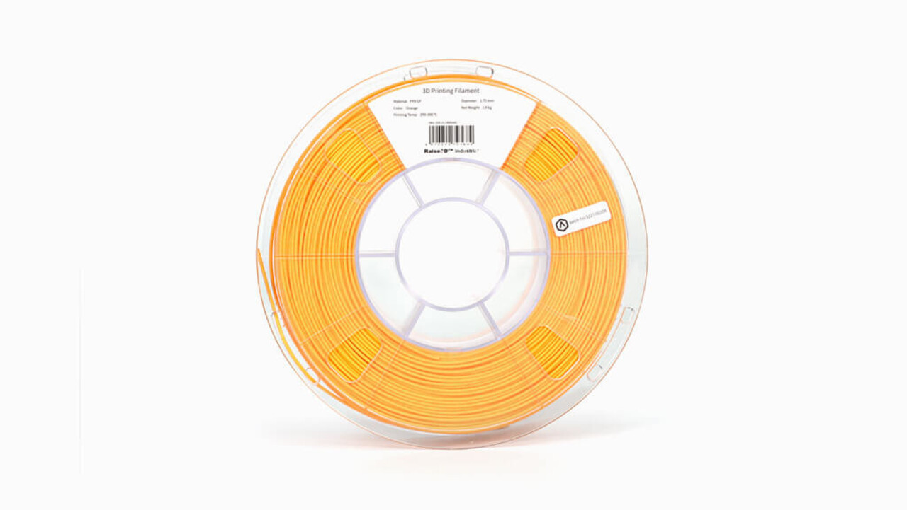Raise3D Raise3D Industrial PPA GF Filament Orange - 1.75mm - 1kg Raise3D Raise3D Industrial PPA GF Filament Orange - 1.75mm - 1kg