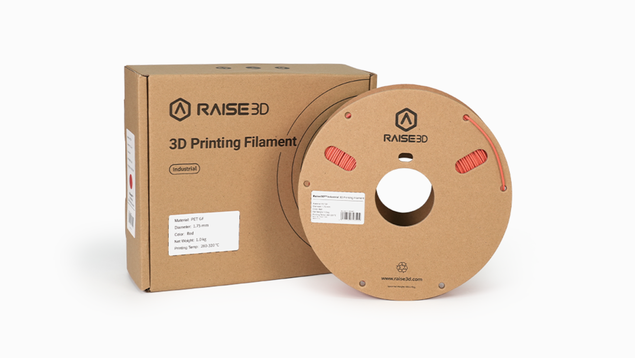 Raise3D Raise3D Industrial PET GF Filament - Rood - 1.75mm - 1kg Raise3D Raise3D Industrial PET GF Filament - Rood - 1.75mm - 1kg