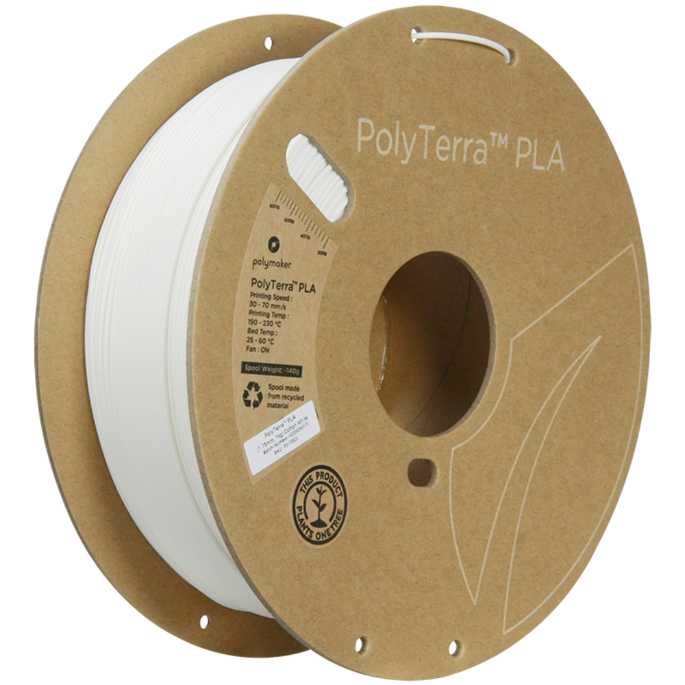 Polymaker PolyTerra PLA Cotton White