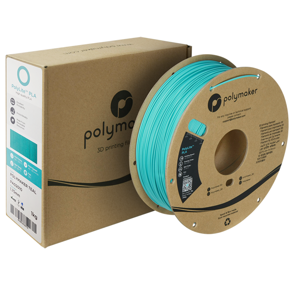 Polymaker Polymaker Polylite PLA Teal Polymaker Polymaker Polylite PLA Teal
