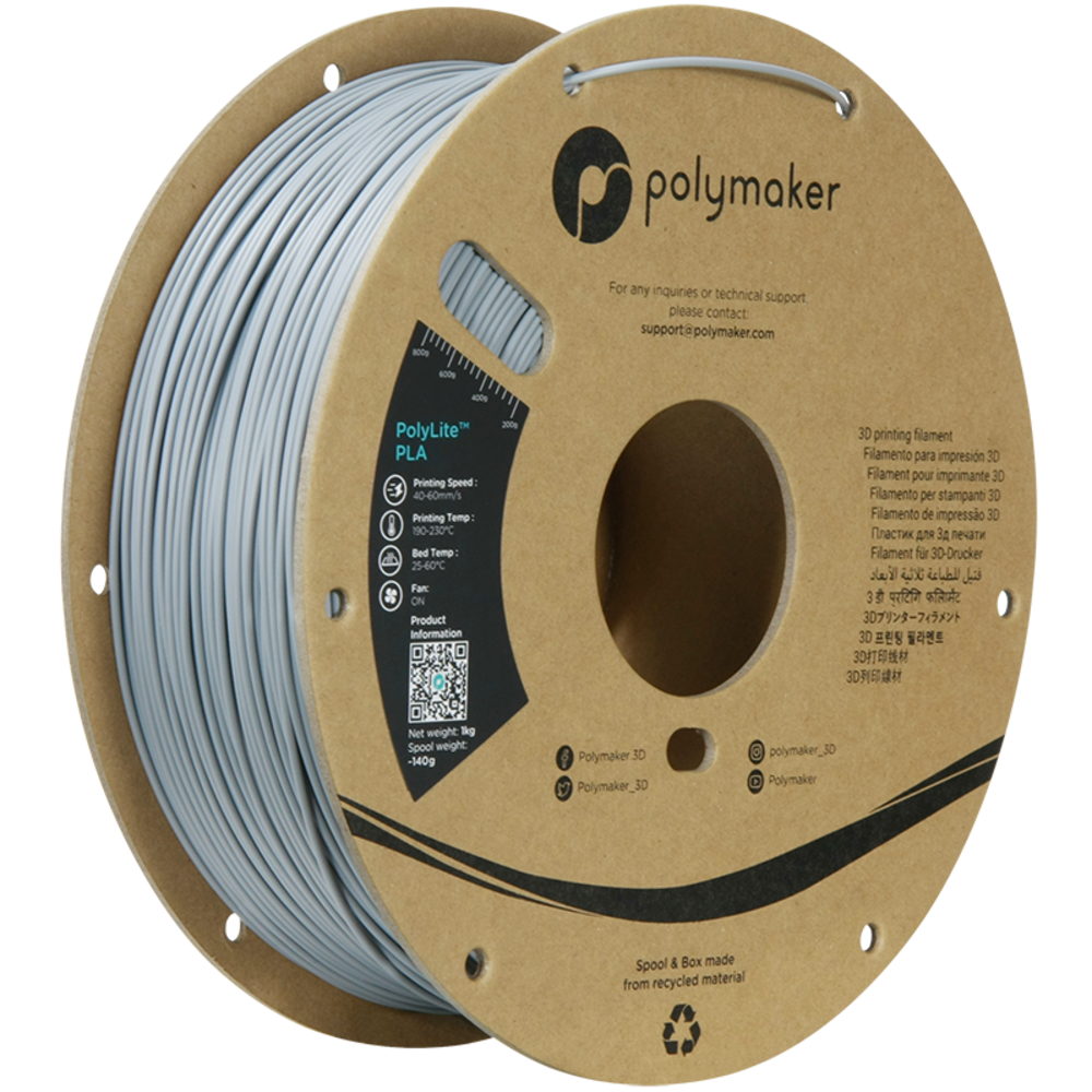 Polymaker Polymaker Polylite PLA Grijs