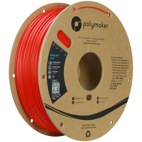 Polymaker Polymaker Polylite PLA Rood Polymaker Polymaker Polylite PLA Rood