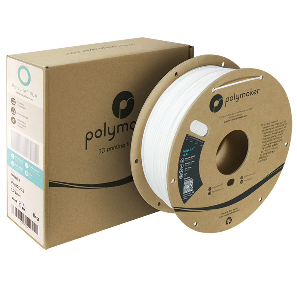 Polymaker Polymaker Polylite PLA Wit Polymaker Polymaker Polylite PLA Wit