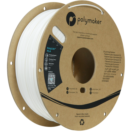 Polymaker Polymaker Polylite PLA Wit Polymaker Polymaker Polylite PLA Wit