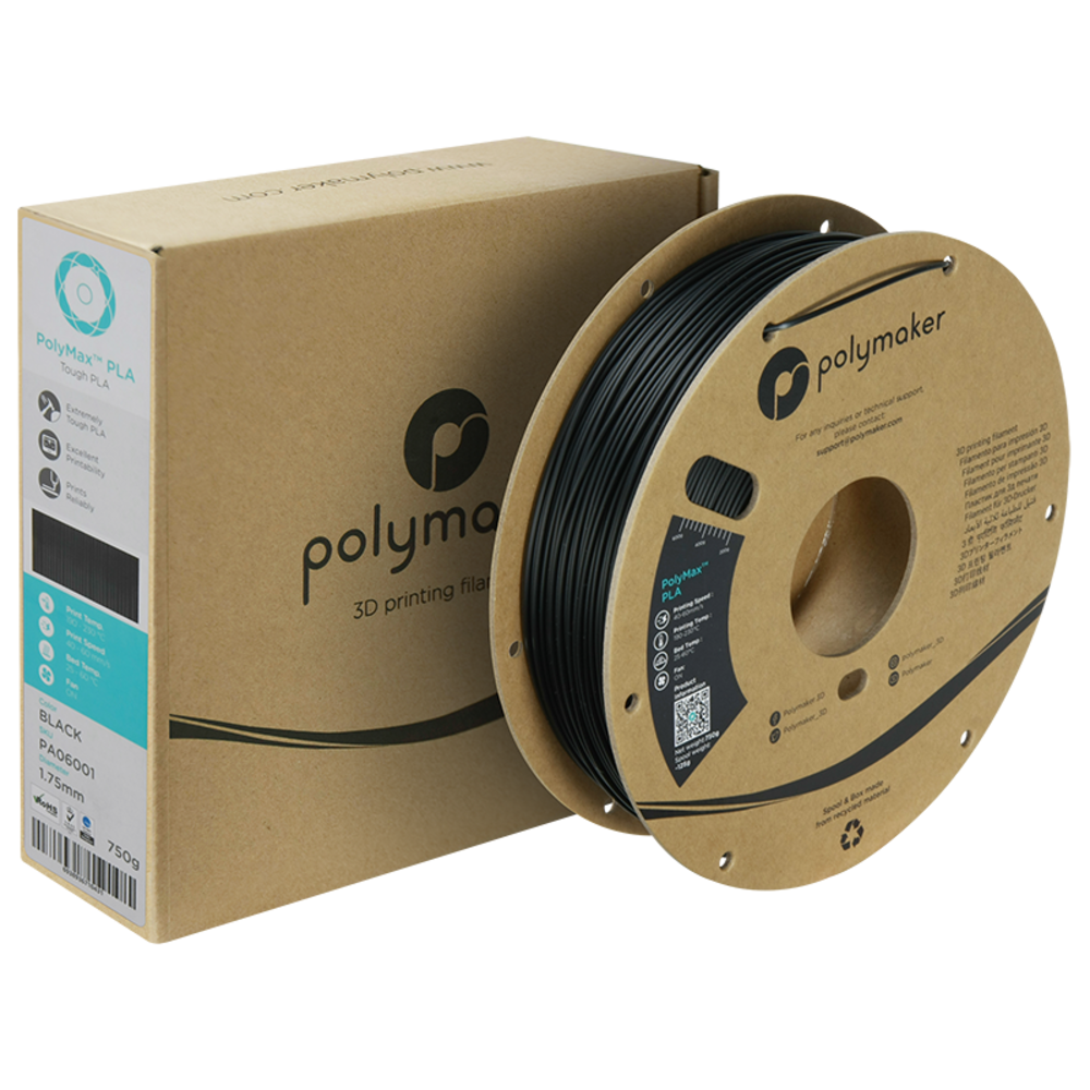 Polymaker Polymaker PolyMax Tough PLA Black Polymaker Polymaker PolyMax Tough PLA Black