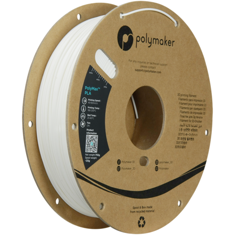 Polymaker Polymaker PolyMax Tough PLA Wit Polymaker Polymaker PolyMax Tough PLA Wit
