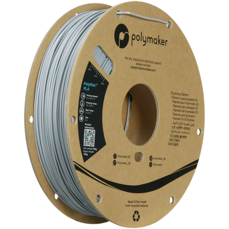 Polymaker Polymaker PolyMax Tough PLA Grey Polymaker Polymaker PolyMax Tough PLA Grey