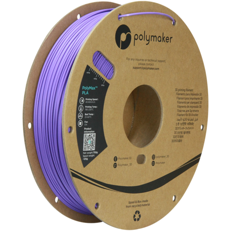 Polymaker Polymaker PolyMax Tough PLA Paars Polymaker Polymaker PolyMax Tough PLA Paars