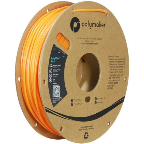 Polymaker Polymaker PolyMax Tough PLA Orange Polymaker Polymaker PolyMax Tough PLA Orange