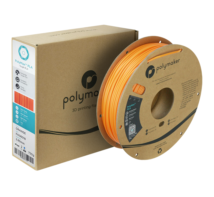 Polymaker PolyMax Tough PLA Oranje