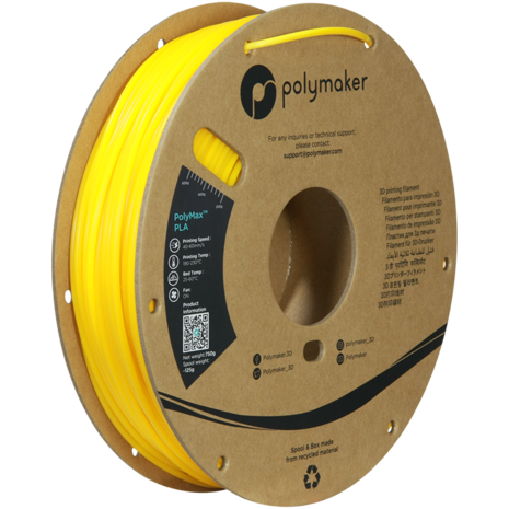 Polymaker Polymaker PolyMax Tough PLA Geel Polymaker Polymaker PolyMax Tough PLA Geel