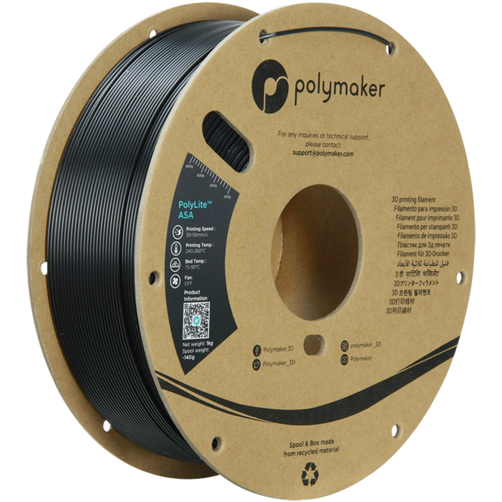 Polymaker Polymaker Polylite ASA Black Polymaker Polymaker Polylite ASA Black