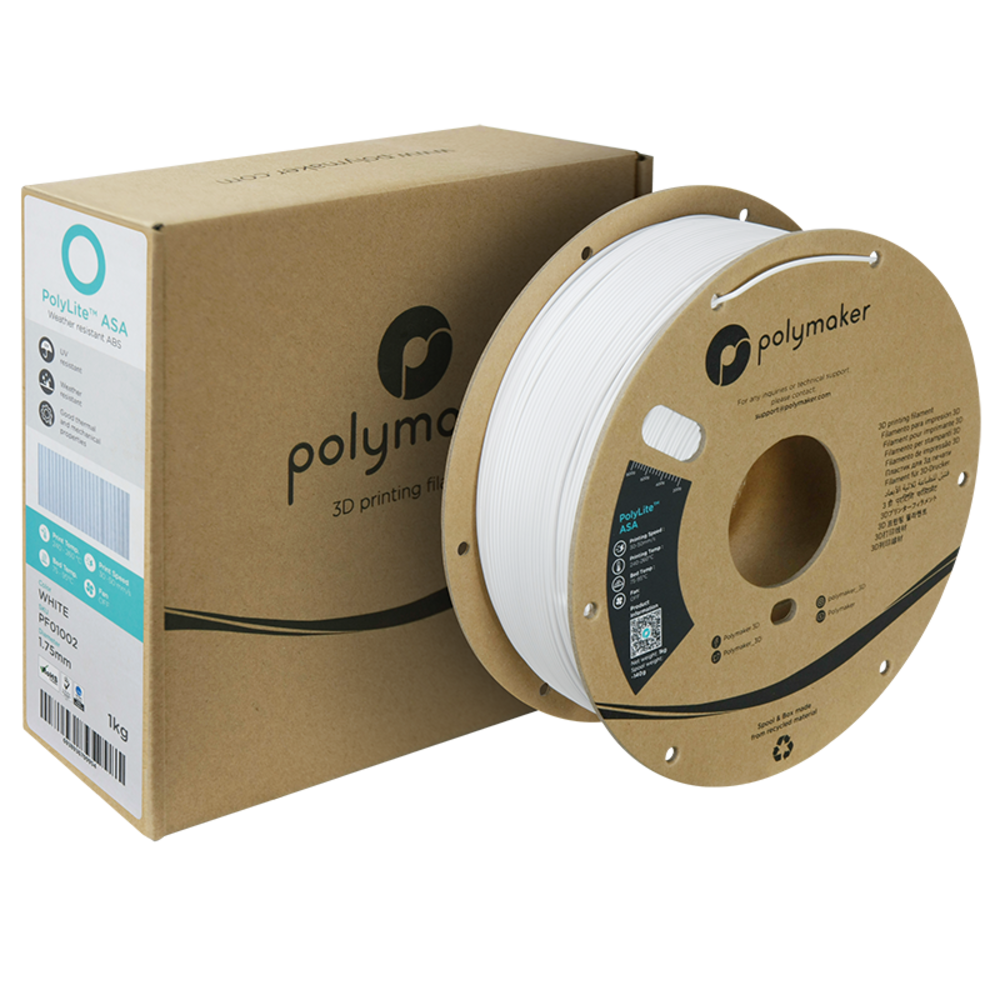 Polymaker Polymaker Polylite ASA Wit Polymaker Polymaker Polylite ASA Wit